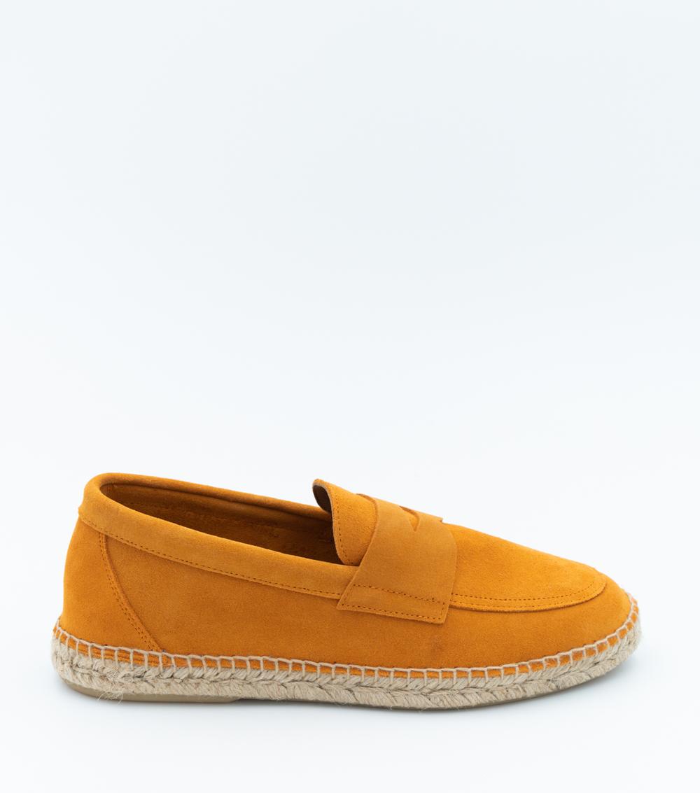 Abarca - Mocassino-Espadrillas Arancione Uomo  - Mocasin Serraje