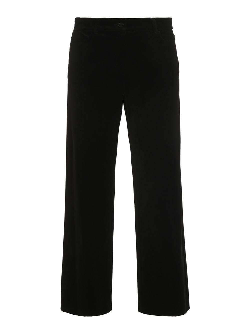 Max Mara 'S - Pantalone Velluto Nero Donna - PARSEC 001