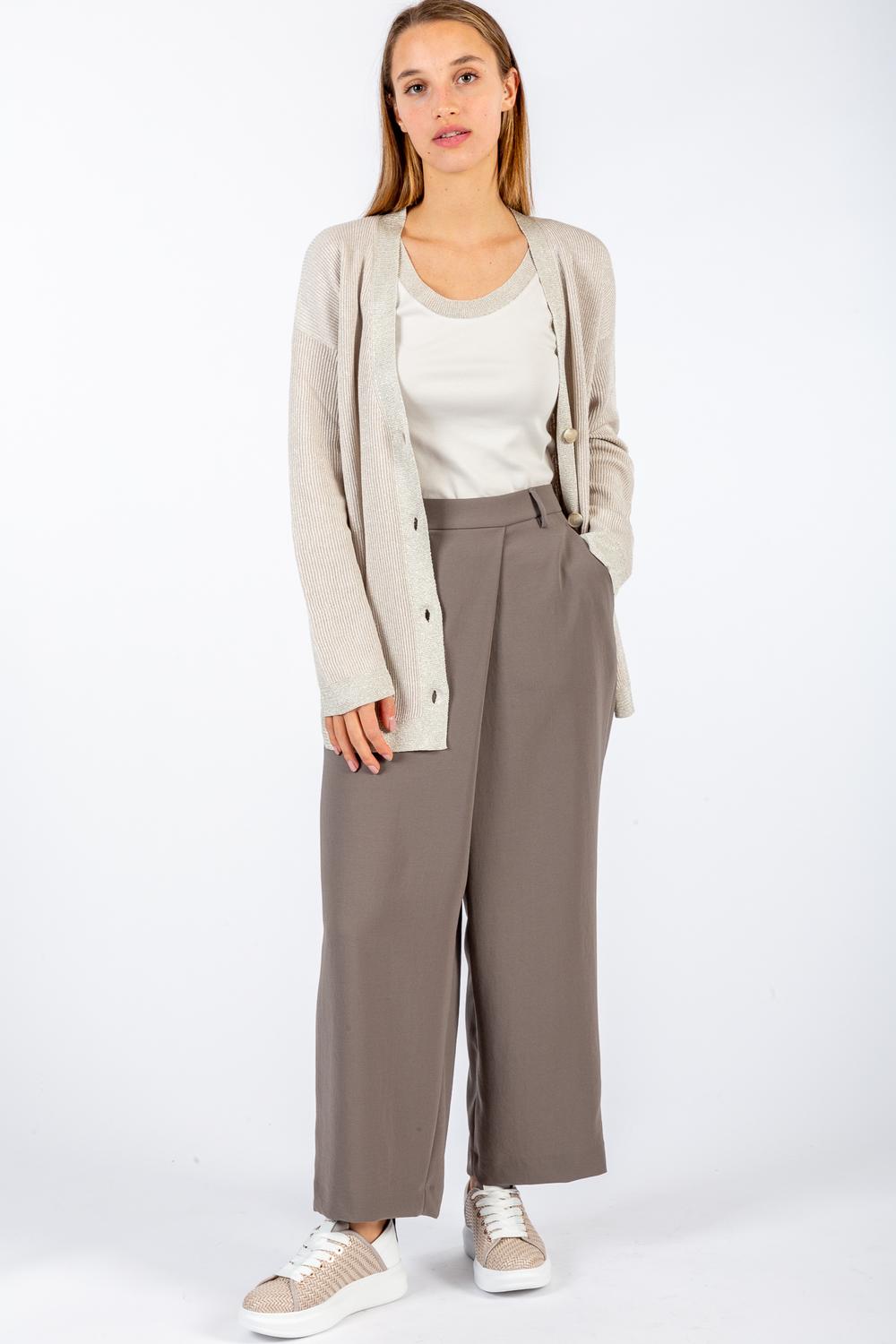 Fabiana Filippi - Cardigan Lurex Beige Donna - MAD272W037VR1