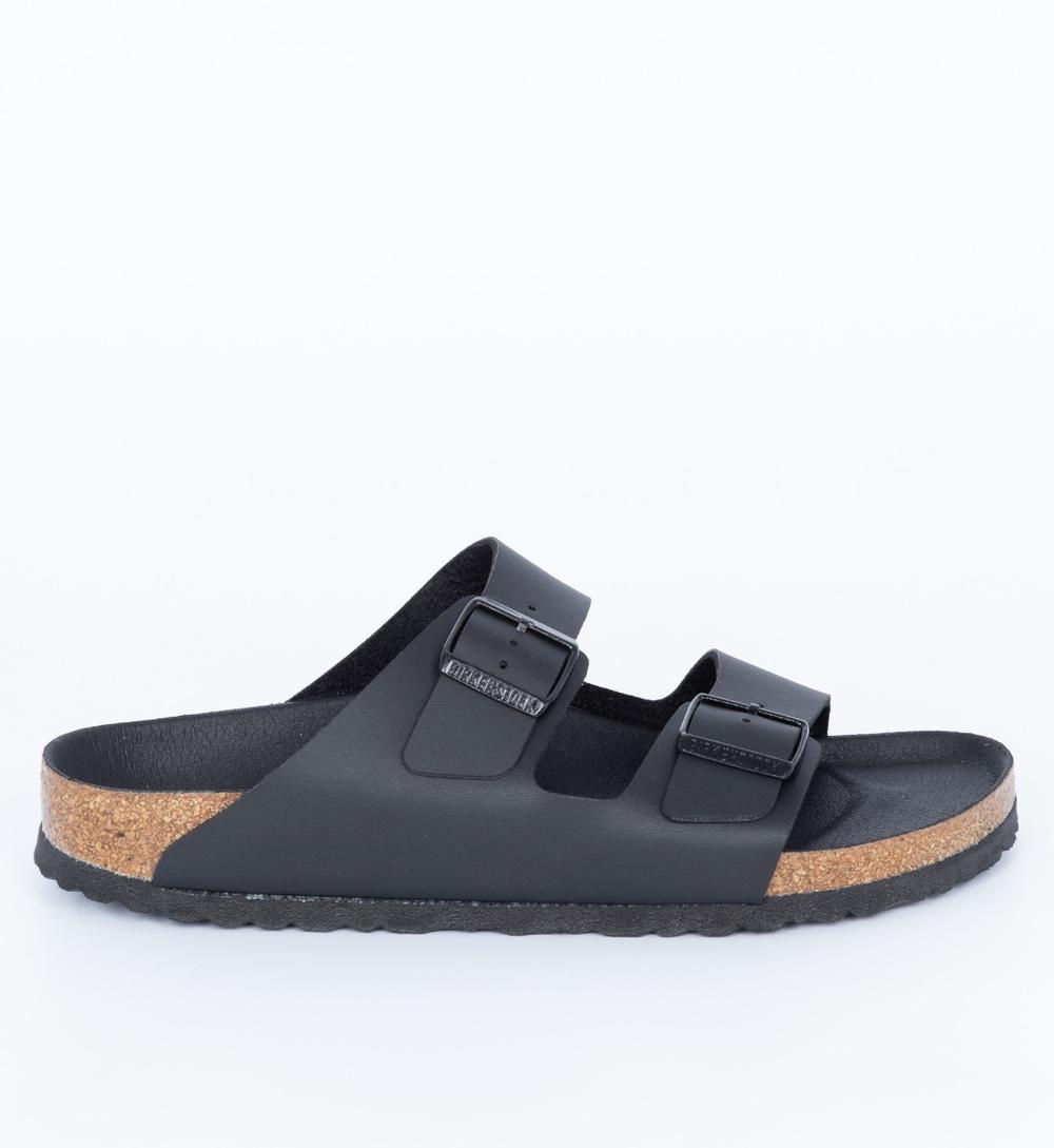 Birkenstock - Ciabatta Arizona Ecopelle Nero Uomo - 1019069