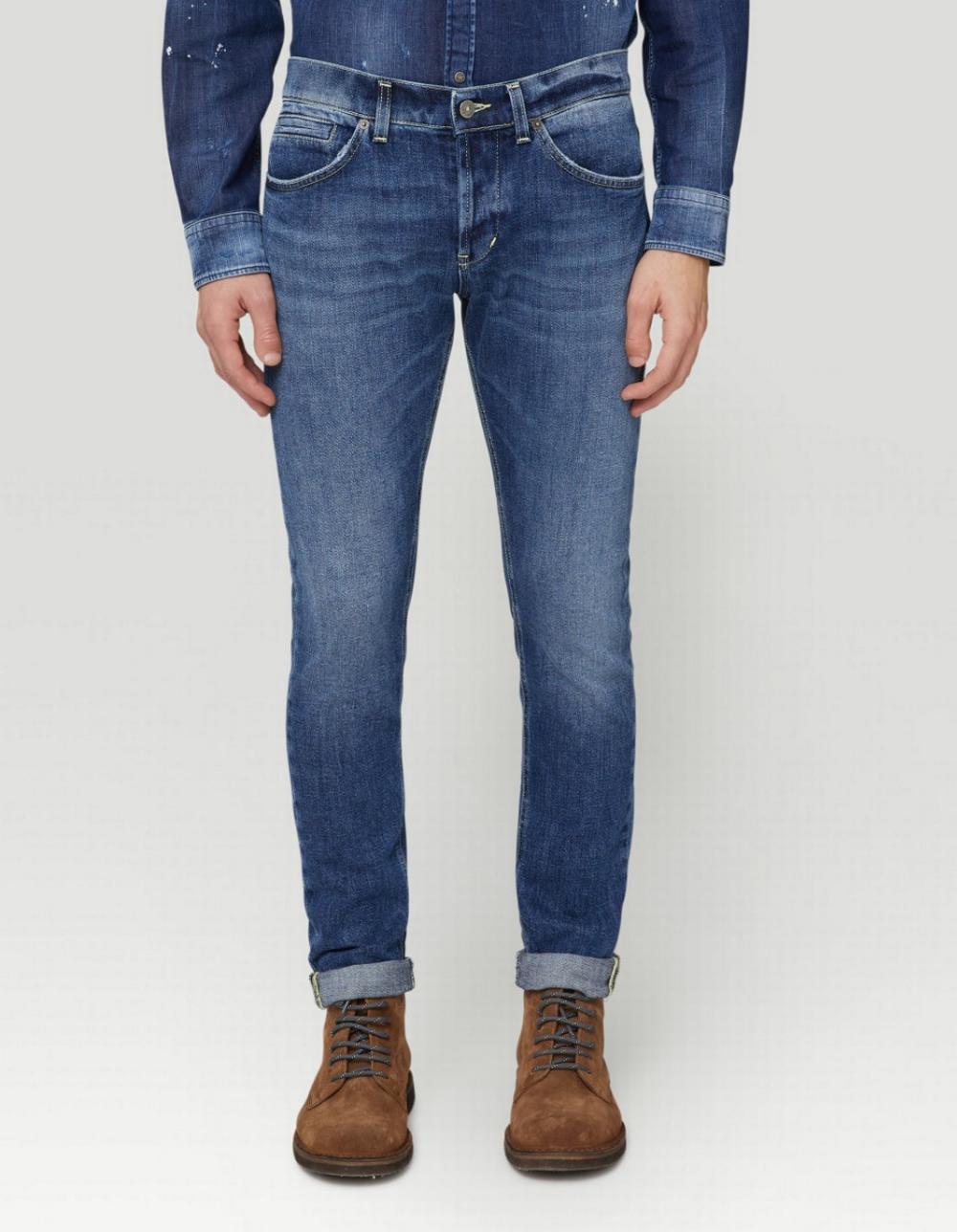 Dondup - Jeans GEORGE Skinny Blu Medio Uomo - UP232DS0229 800
