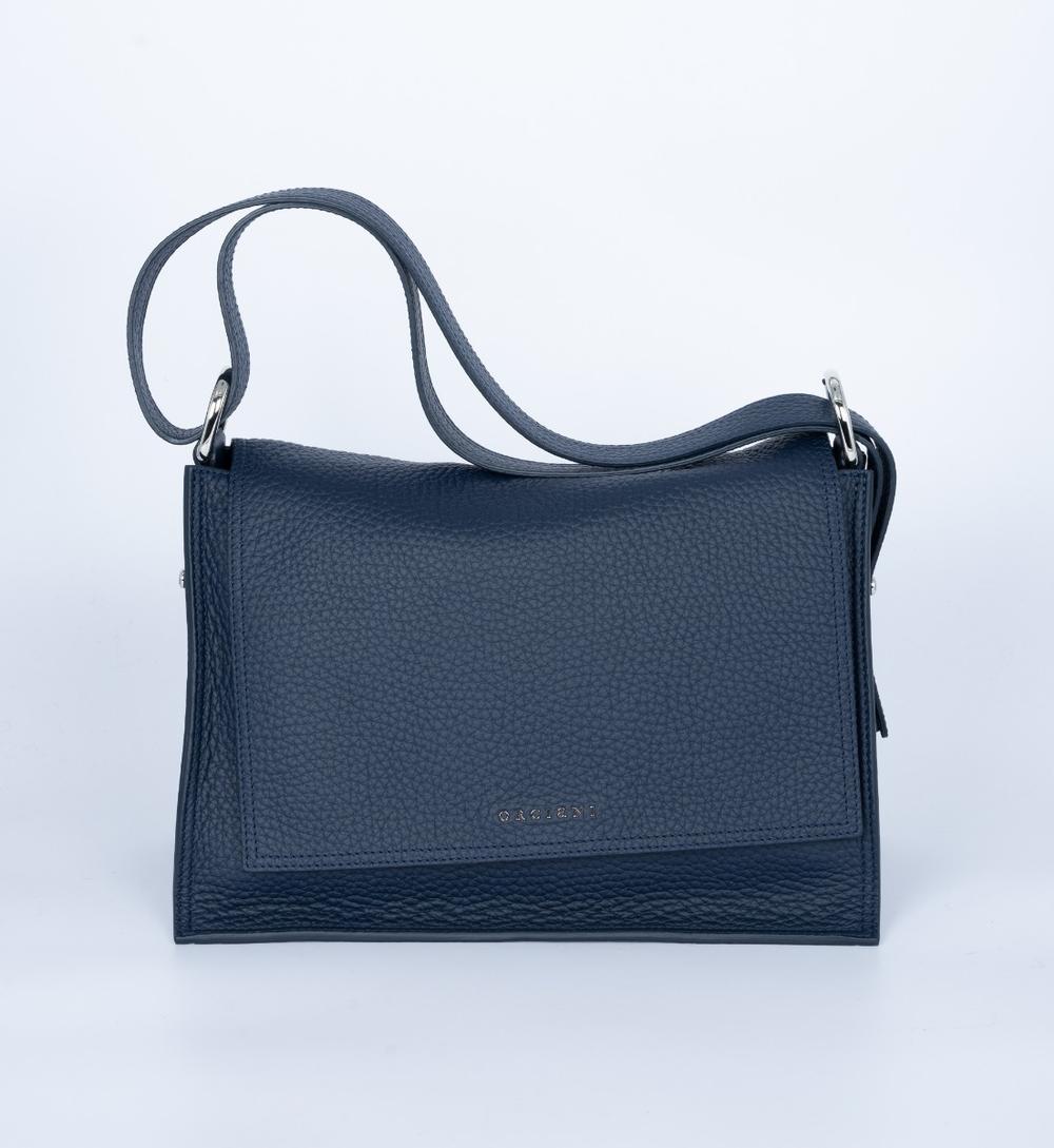 Orciani - Borsa PILLOW Pelle Soft Blu - B02113 SOFT