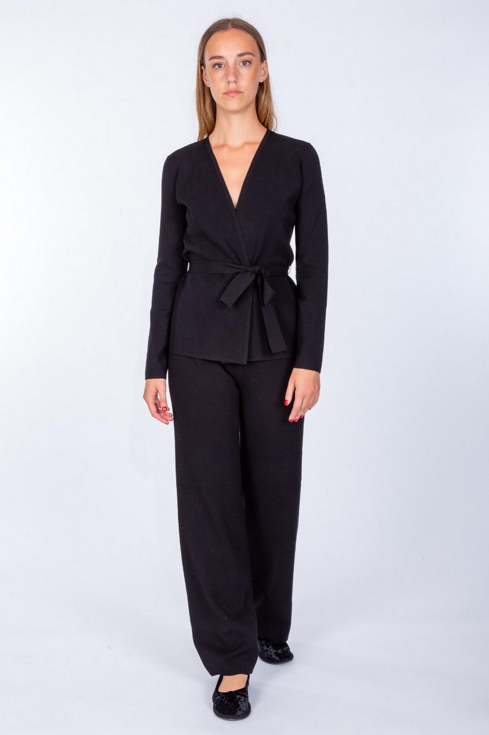 Max Mara Studio - Pantalone in maglia nero - NICIA 006