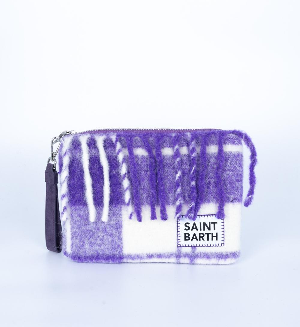 MC2 Saint Barth - Pochette Blanket Bianco/Viola  - PAR0018 161C