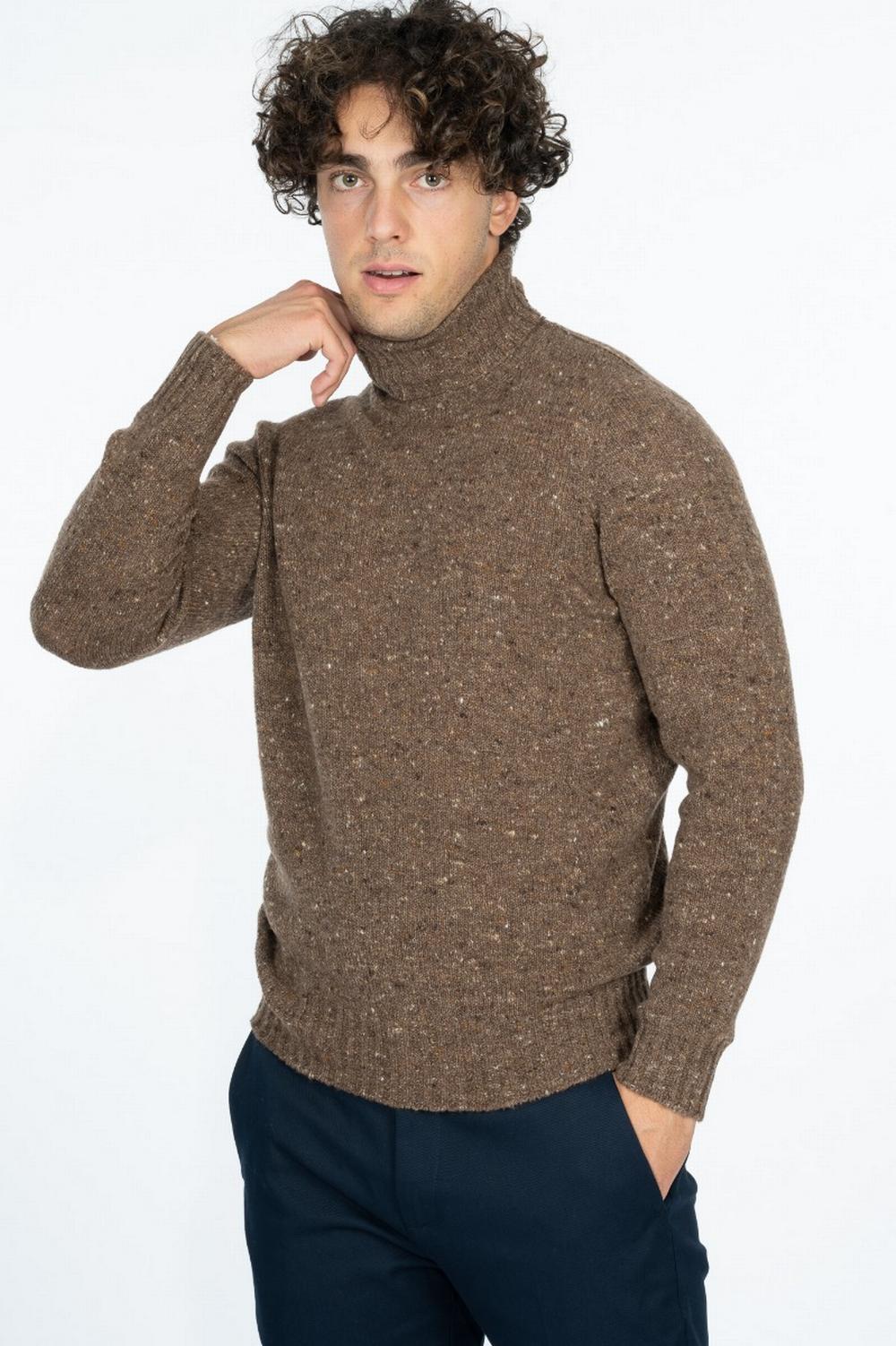 Drumohr - Dolcevita misto Cashmere Marrone - D5SH104N 570
