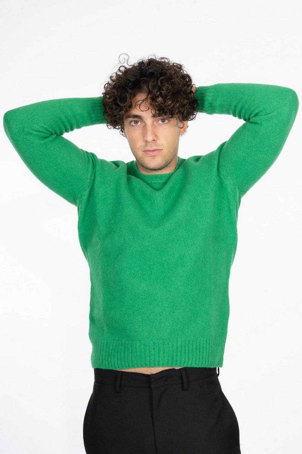 Drumohr - Maglione Lambswool Verde - D8W103G