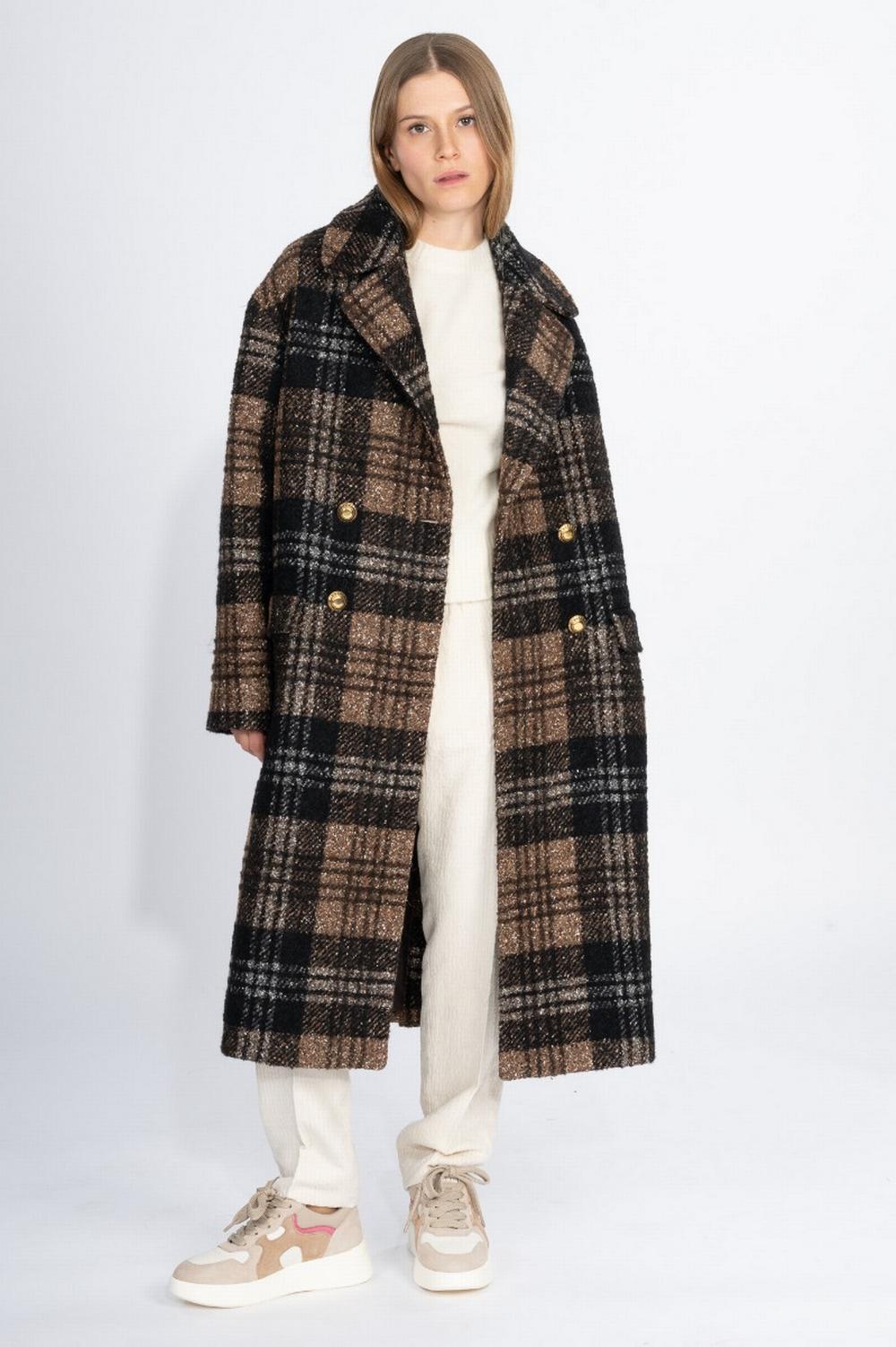 Tagliatore - Cappotto Check Testa di Moro - BESSIE