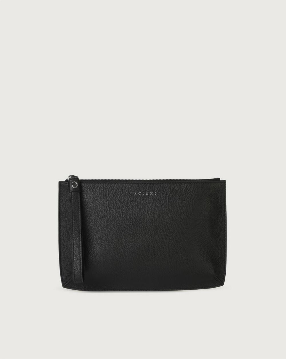 Orciani - Busta Grande in Pelle Nera - SU0116 MIC