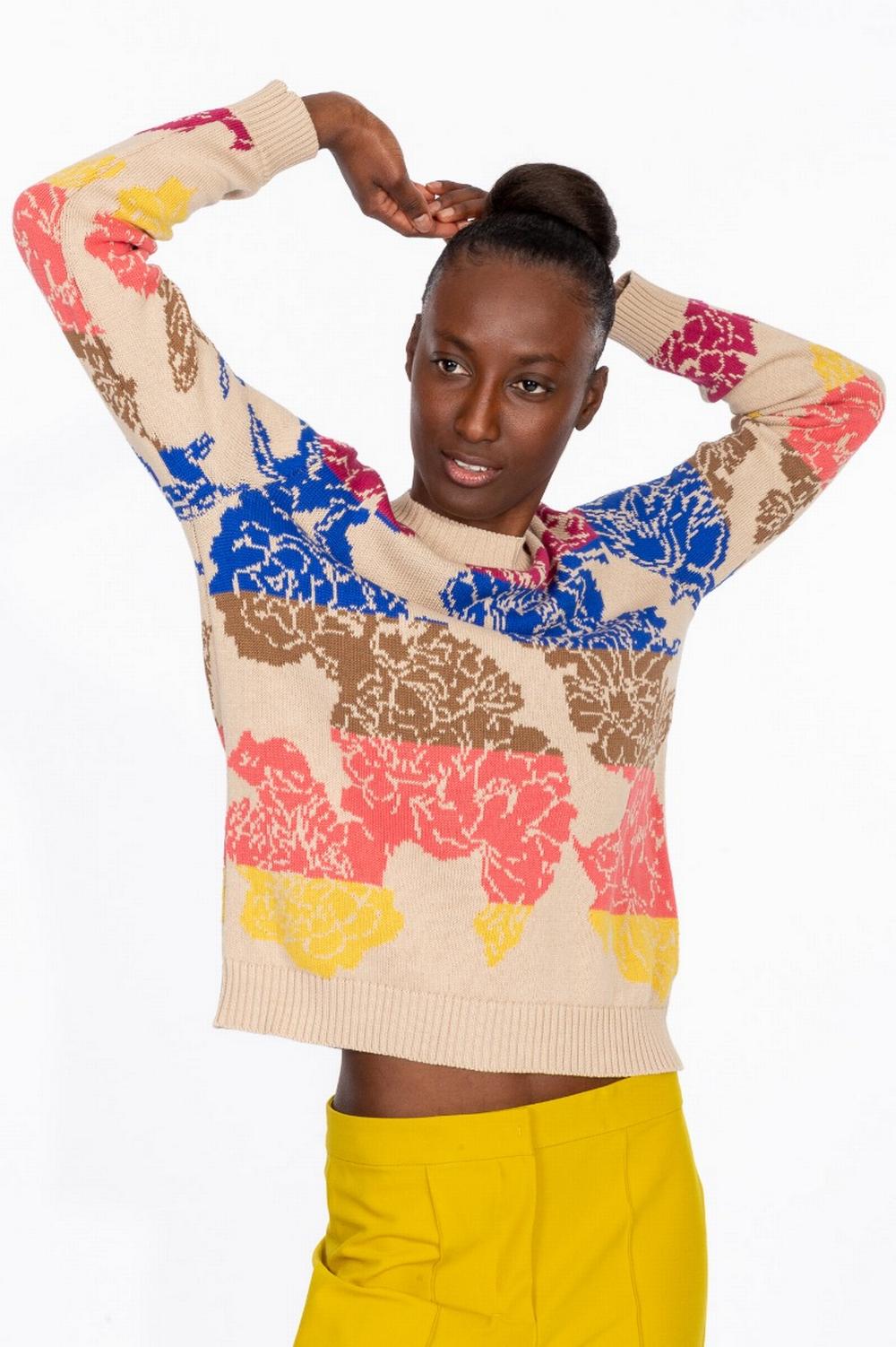 Max Mara Weekend - Maglia CARONTE Jacquard Ortensia - CARONTE 004