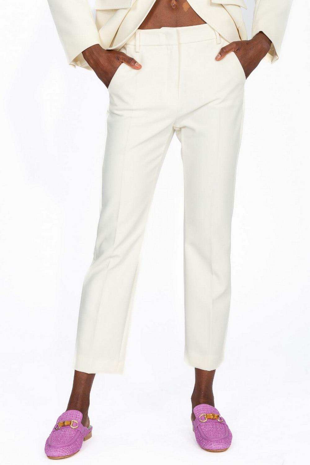 Max Mara Weekend - Pantalone RANA Stretch Avorio - RANA 016