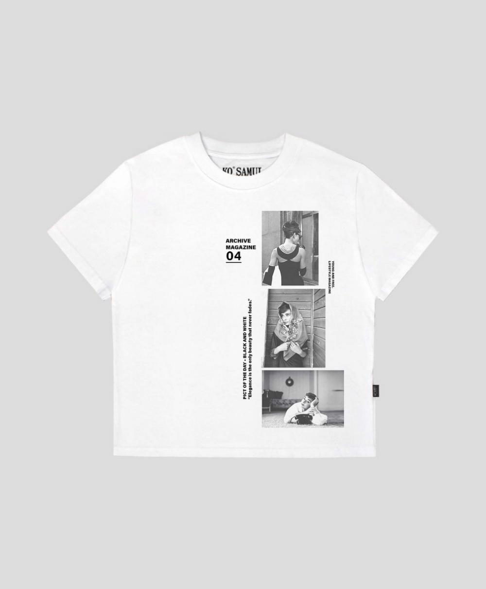 Ko Samui - T-Shirt Stampa H377 FADES Avorio - FTA FADES H377