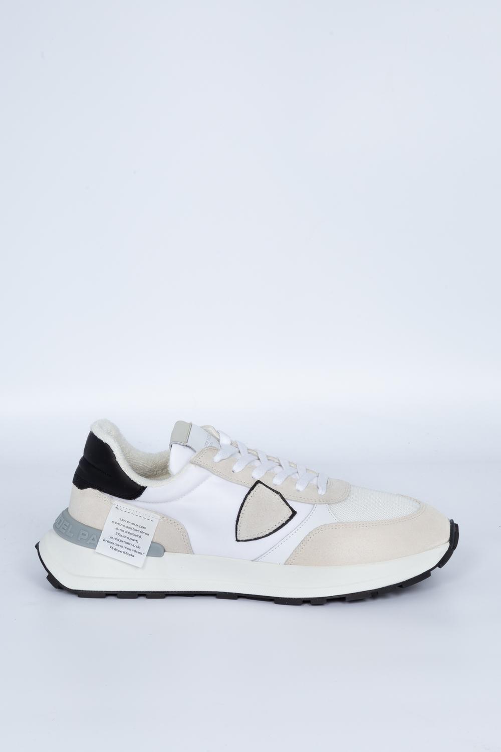 Philippe Model - Sneaker ANTIBES Mondial Bianco/Nero Uomo - ATLU W002