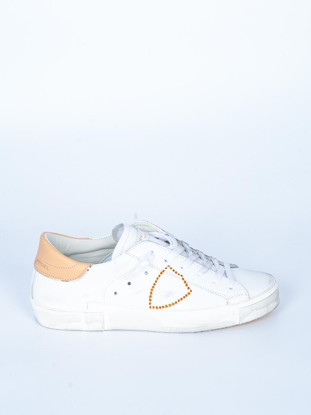 Philippe Model - Sneaker PARIS Bianco/Beige Donna - PRLD VB21