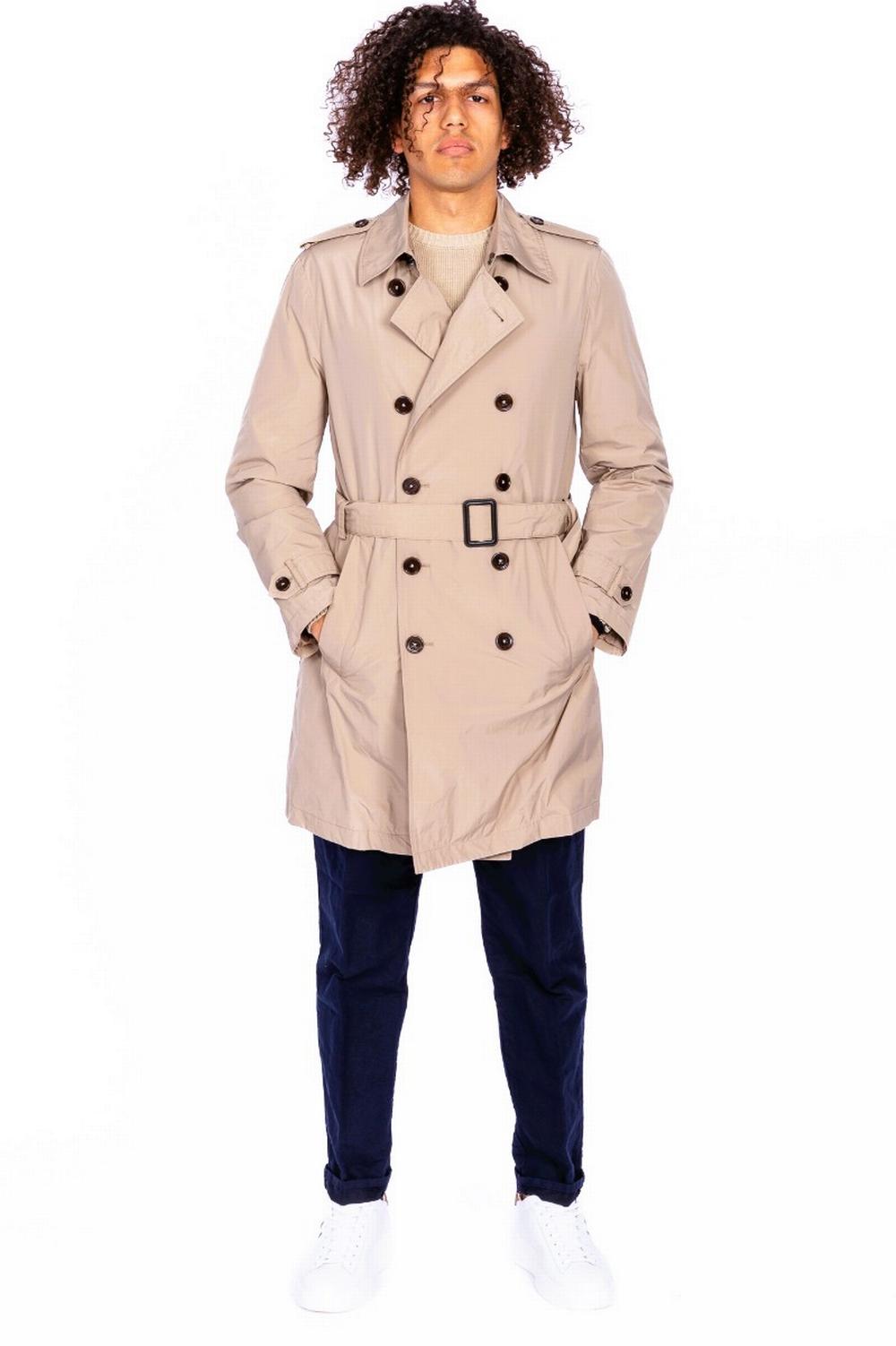 Fay - Trench in Nylon Beige Uomo - NAM60460230HNBC805