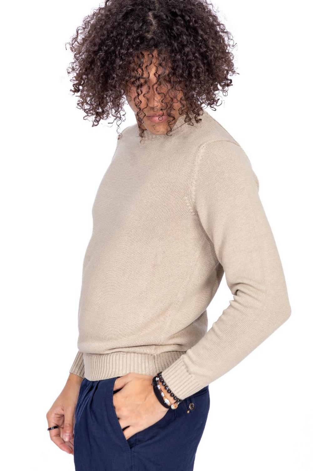 Zanone - Maglia Girocollo misto Lino Naturale - 811258 Z1337