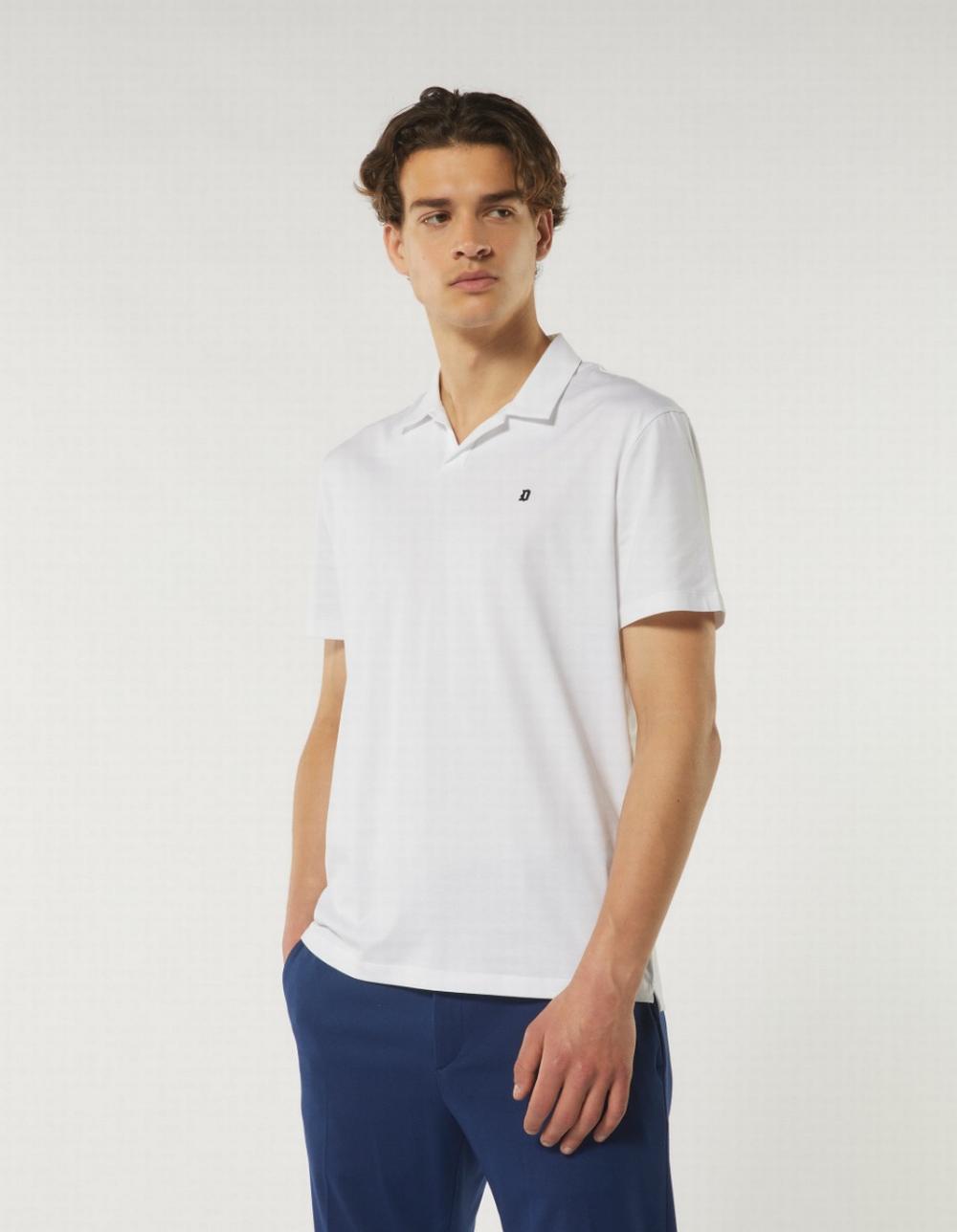 Dondup - Polo Jersey Bianco - US330JF0271U000