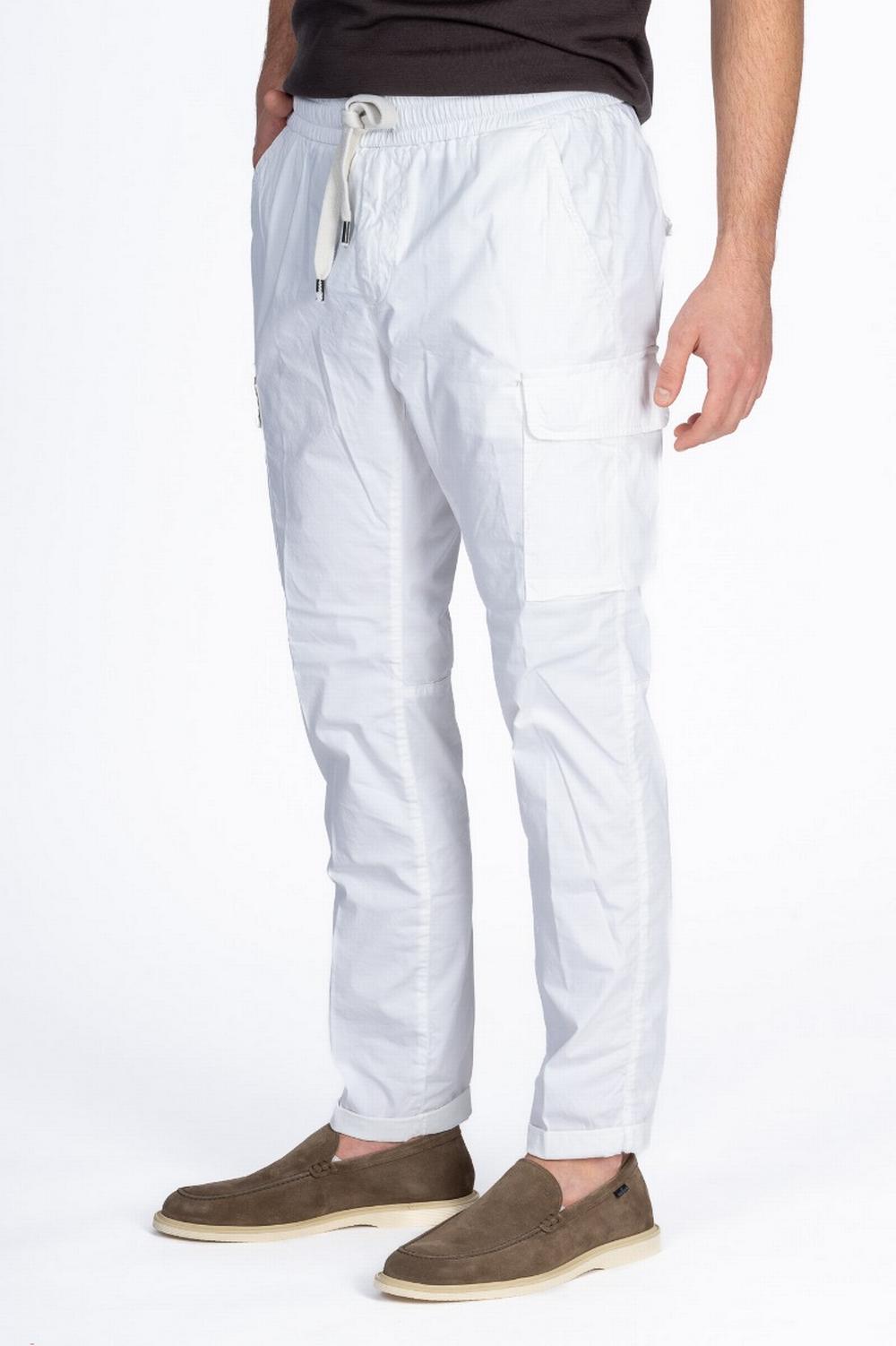Mason's - Pantalone Cargo Jogger Bianco - 2PF2C7994 001