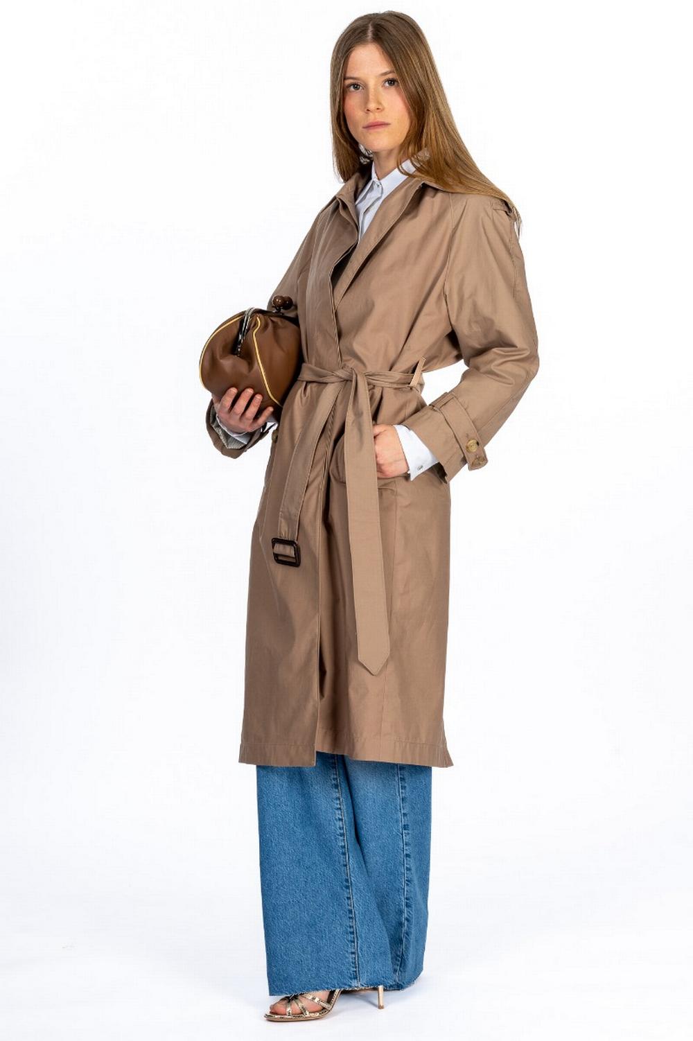 Max Mara The Cube - Trench in Cotone RTRENCH Cammello  - RTRENCH 001