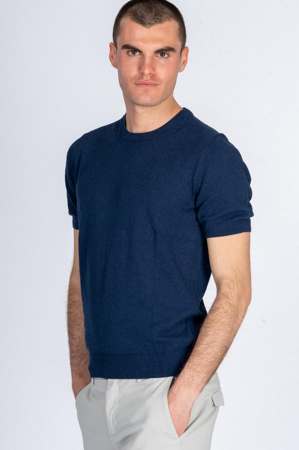 Gran Sasso - T-Shirt Bouclè Blu  - 57152 590