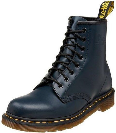 Dr Martens 8 fori pelle blue  navy