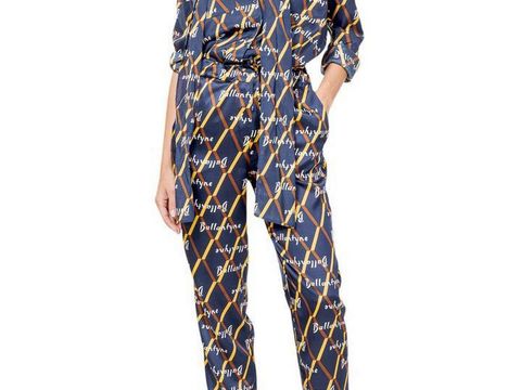 Ballantyne silk shirt and multicolor silk trousers 