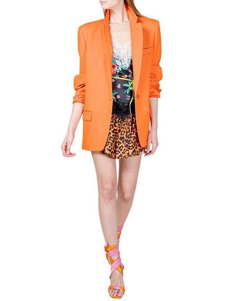 Attico orange wool blazer 